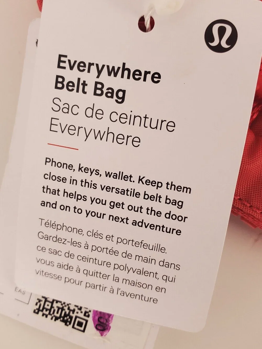 lululemon athletica Everywhere Belt Bag LU9AX2S CERI NWT